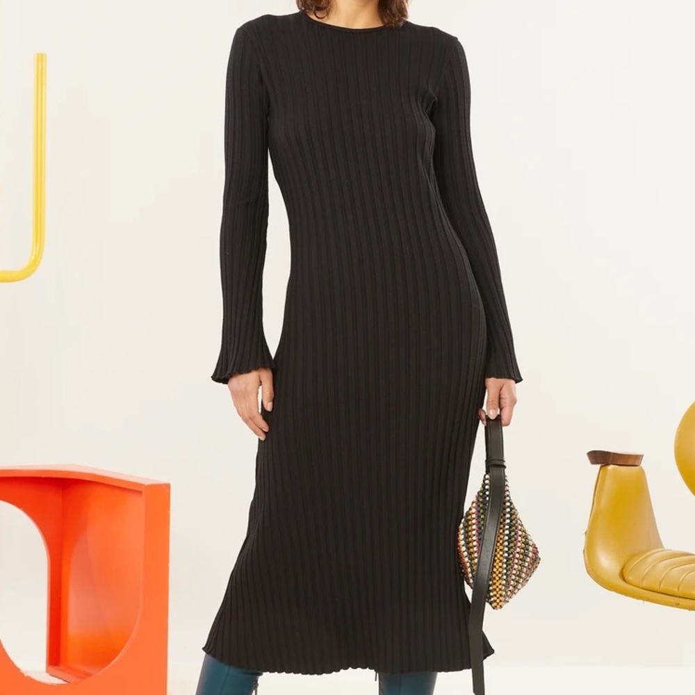 SIMON MILLER RIB WELLS DRESS